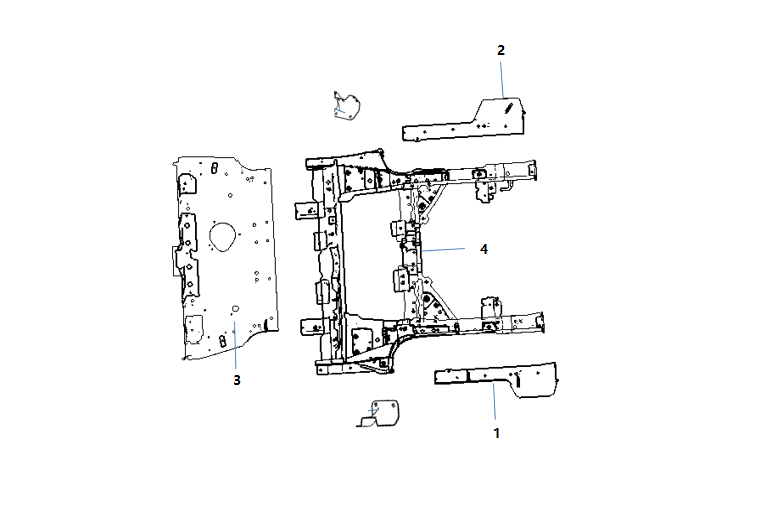 F1T1 - Rear floor sub-assembly 2