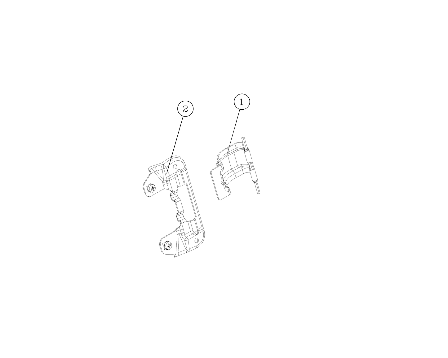 F1T1 - Fuel filler cap hinge assembly