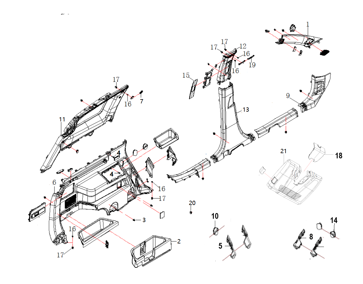 F1T1 - Side guard panel module