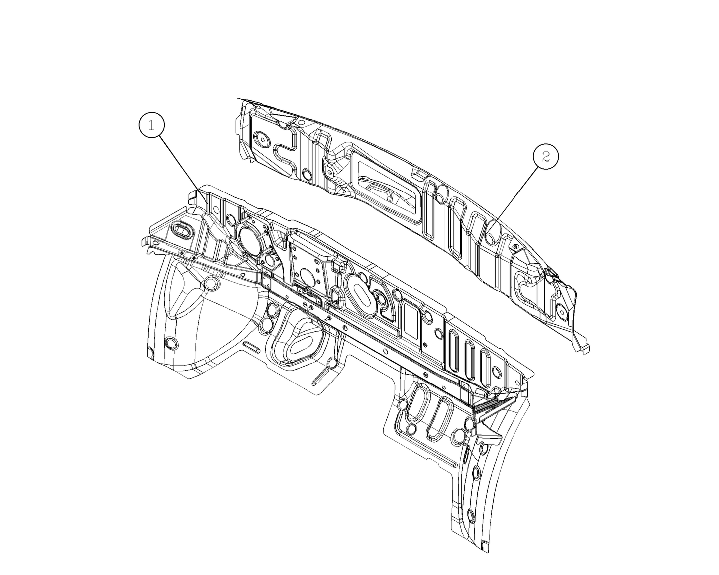 F1T1 - Cowl panel sub-assembly 1