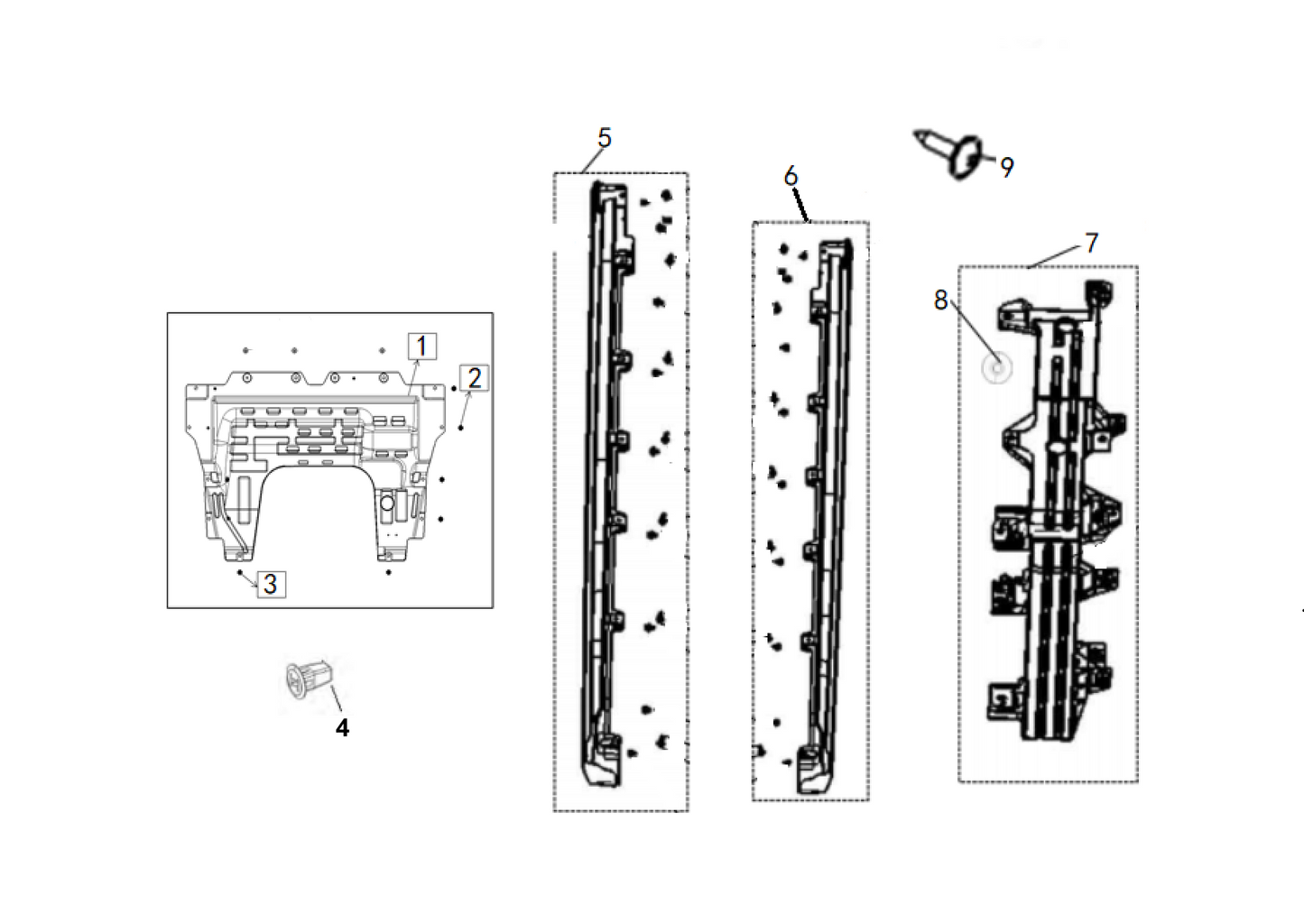 F1T1 - Underbody trim module