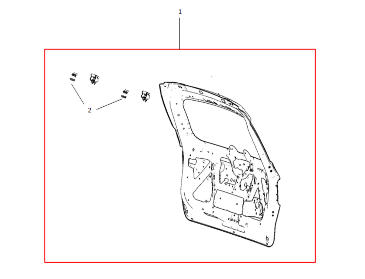 F1T1 - BACK DOOR ASSEMBLY