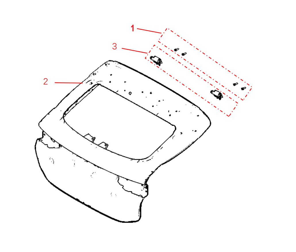 F1F2 - BACK DOOR ASSEMBLY