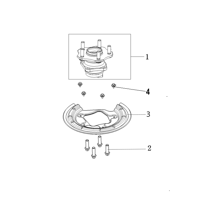 F1T1 - Rear wheel hub assembly module