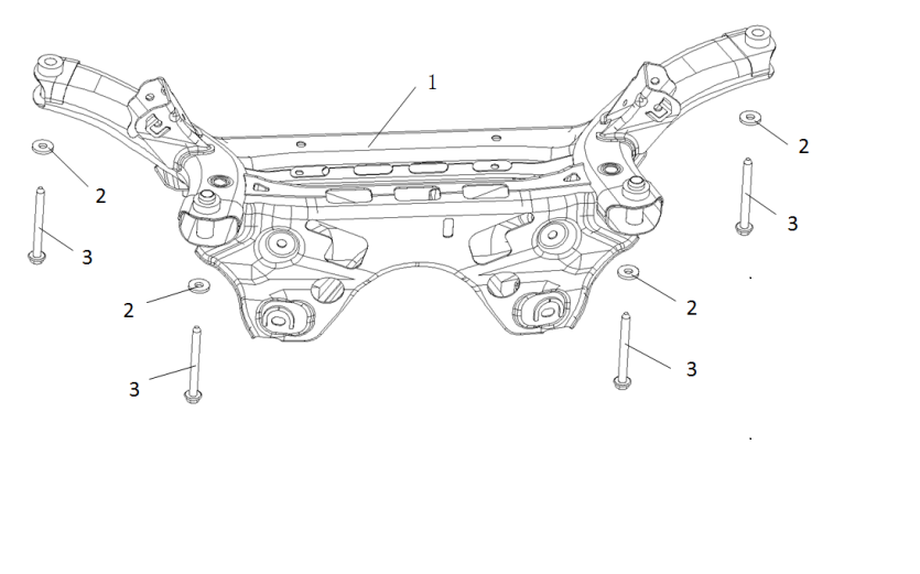 F1T1 - Rear subframe module