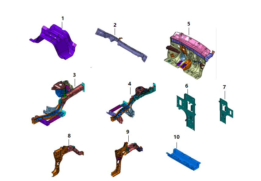 F1N1 - FRONT COMPARTMENT ASSEMBLY