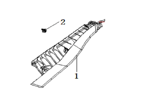 F1T1 - Back door right panel assembly