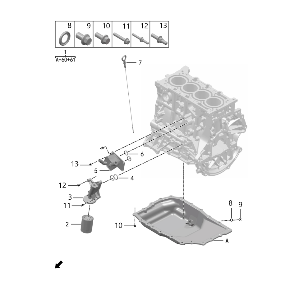 F1N1 - OIL PAN AND FILTER