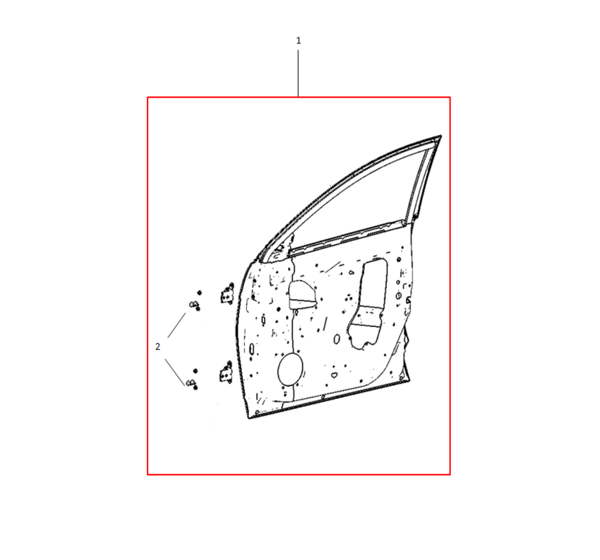F1T1 - RIGHT FRONT DOOR ASSEMBLY