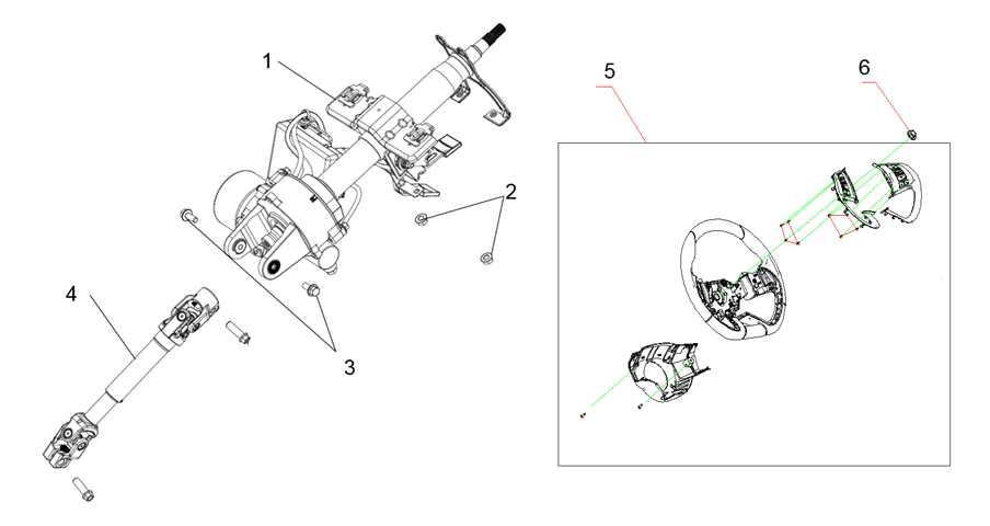F1T1 - Steering column module