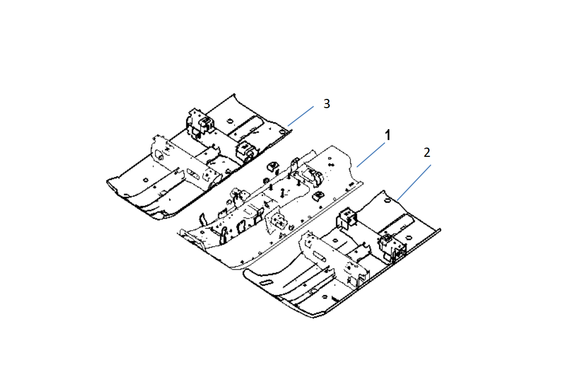 F1T1 - Front floor welding assembly