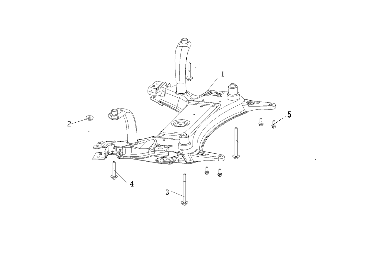 F1T1 - Front subframe module