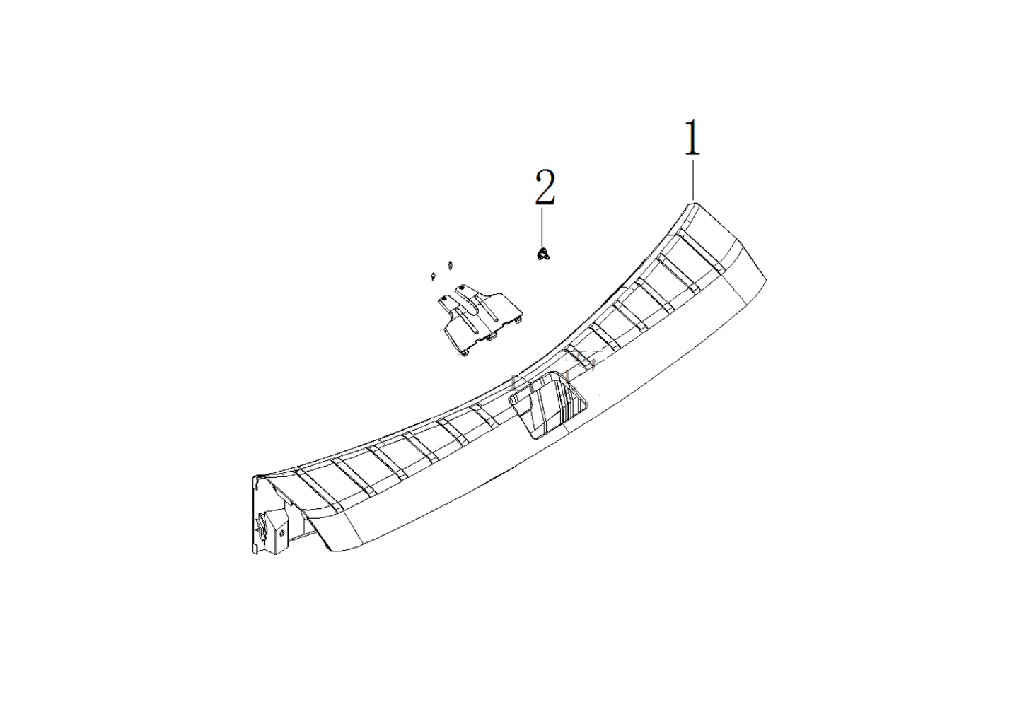 F1T1 - Back door sill guard plate module
