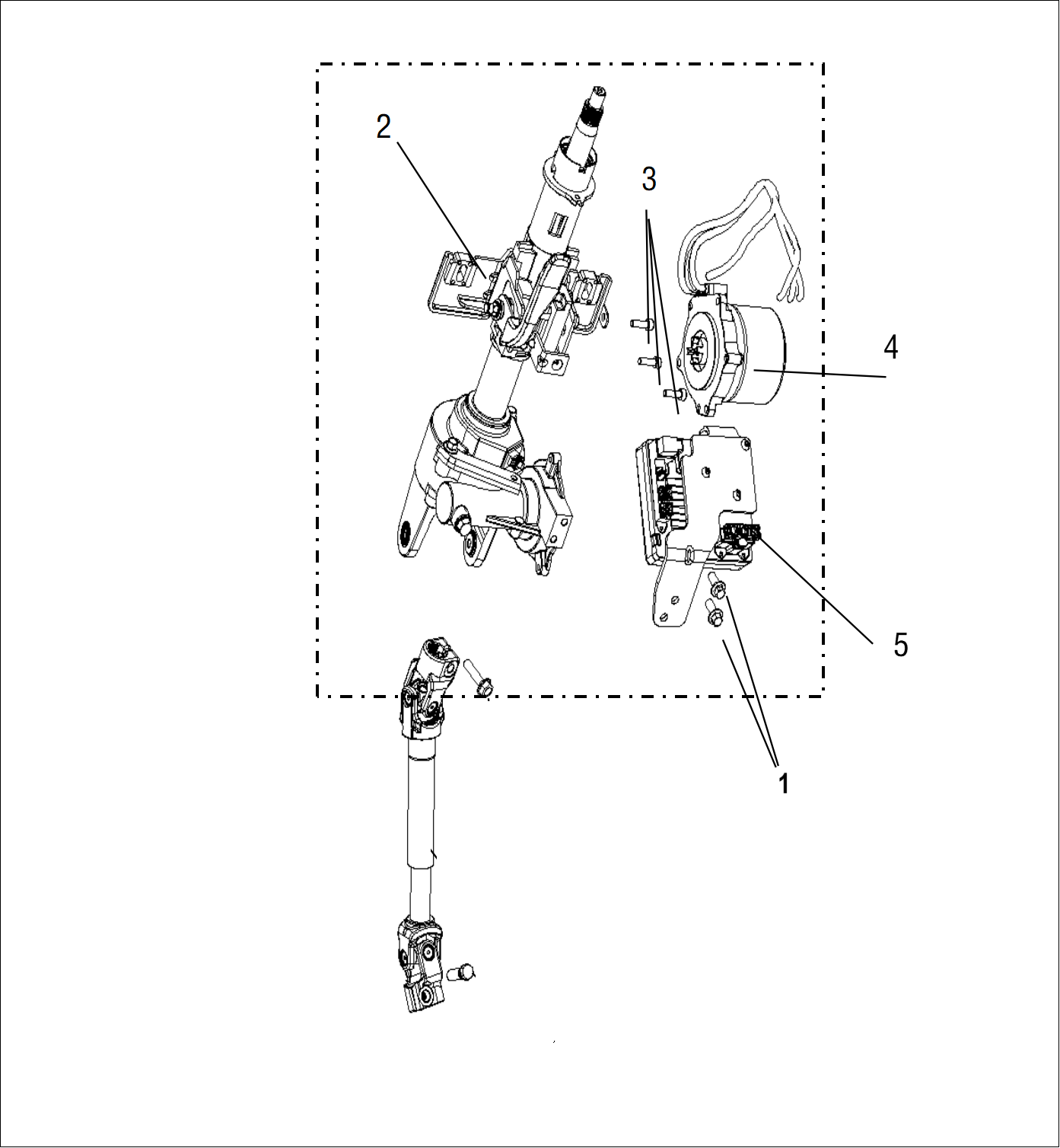 F1T1 - EPS Steering Column Assembly