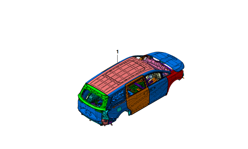 F1N1 - BODY-IN-WHITE TOTAL MODULE