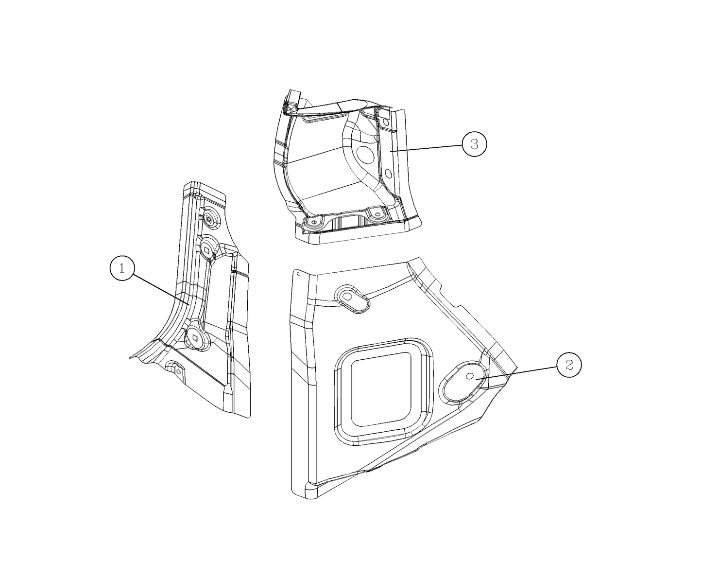 F1T1 - Right rear drip tank sub-assembly