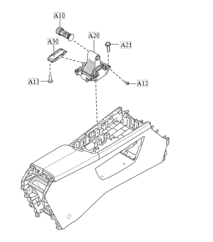 B1B1 - Middle Console Assembly