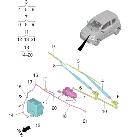 B1P-Windshield Washer System