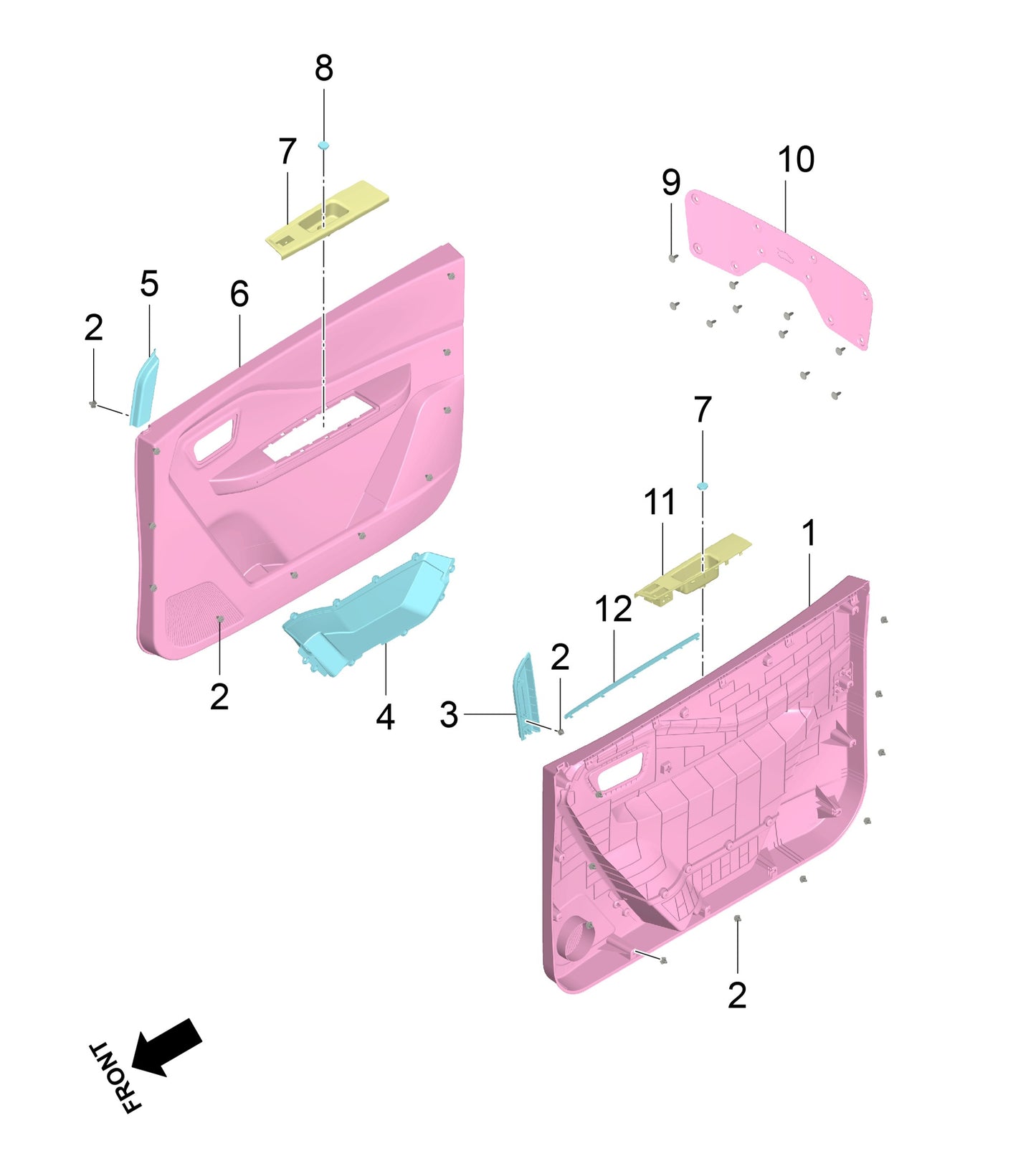 B1P-Door Trim Panel System