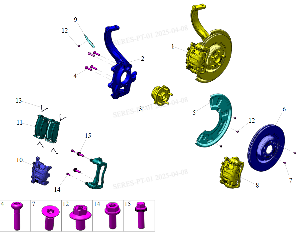 S1F1 - Assembly: Front Brake