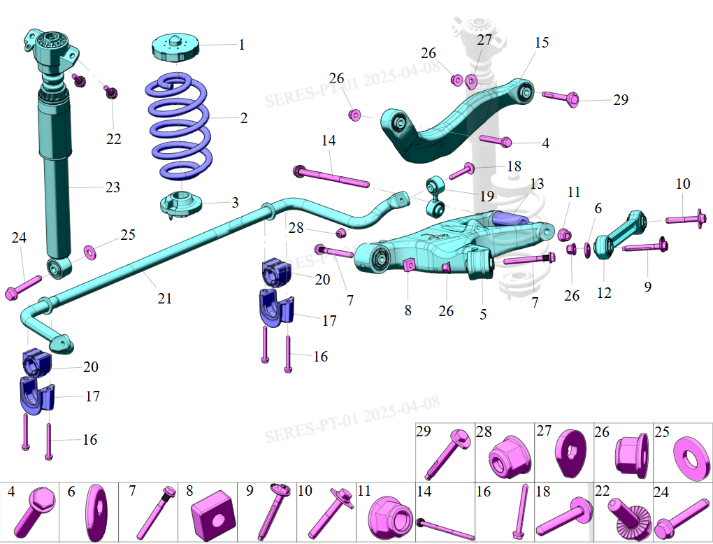 S1F1 - Assembly: Rear Suspension
