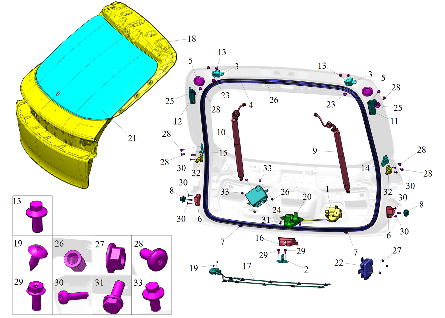 S1F1 - Assembly: Trunk Door