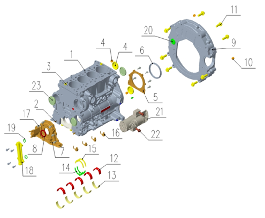 B1T1 - Engine Block Assembly
