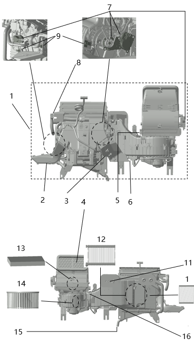 B1T1 - Air Conditioning Unit Assembly