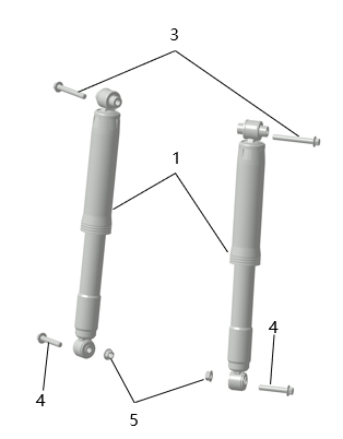 B1T1 - Rear Shock Absorbers