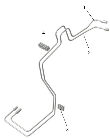B1T1 - Braking System Rear Hard Lines (A)