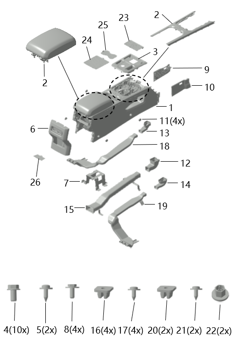 B1T1 - Sub-dashboard assembly