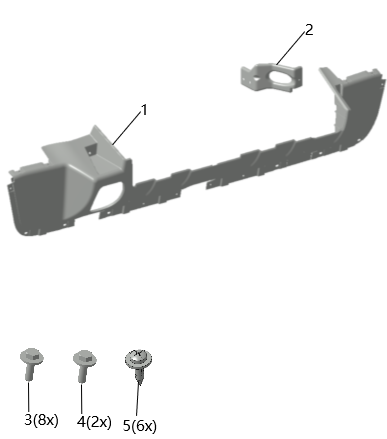 B1T1 - Rear Bumper Lower Guard Assembly