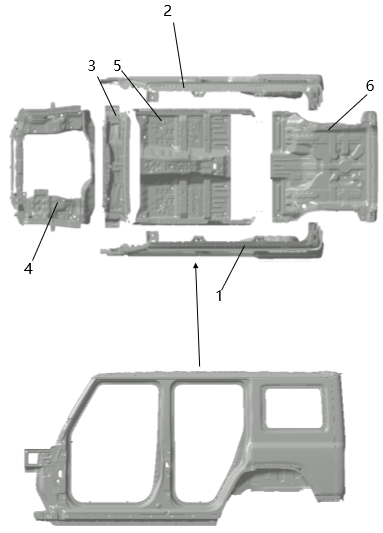 B1T1 - Body-in-White Frame Sub-Assembly
