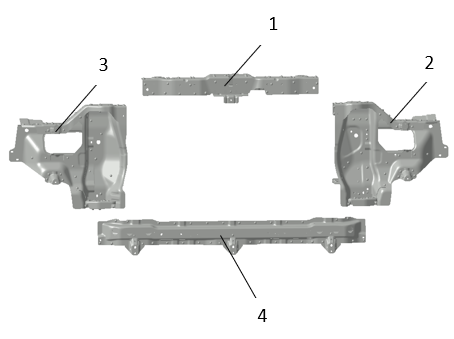 B1T1 - Radiator Frame Assembly