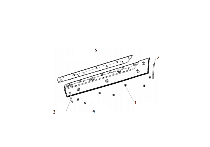 F1T1 - right rear exterior decorative pad