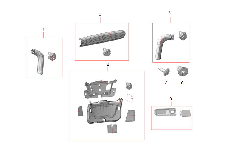 F1T1 - Back door guard plate module