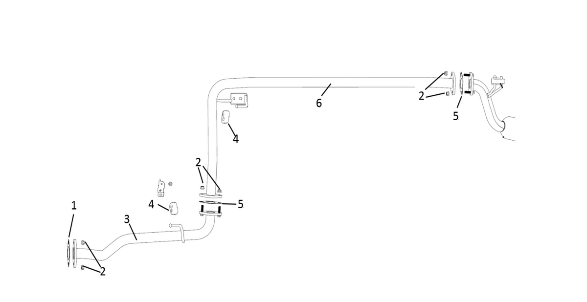 F1F2 - EXHAUST FRONT PIPE MODULE
