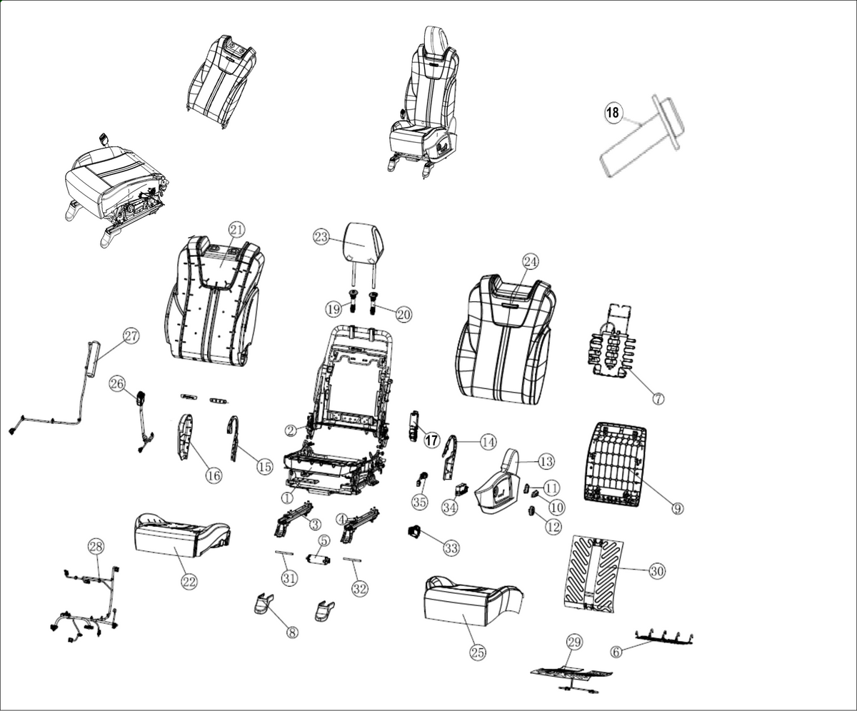 F1T1 - DRIVER SEAT ASSEMBLY