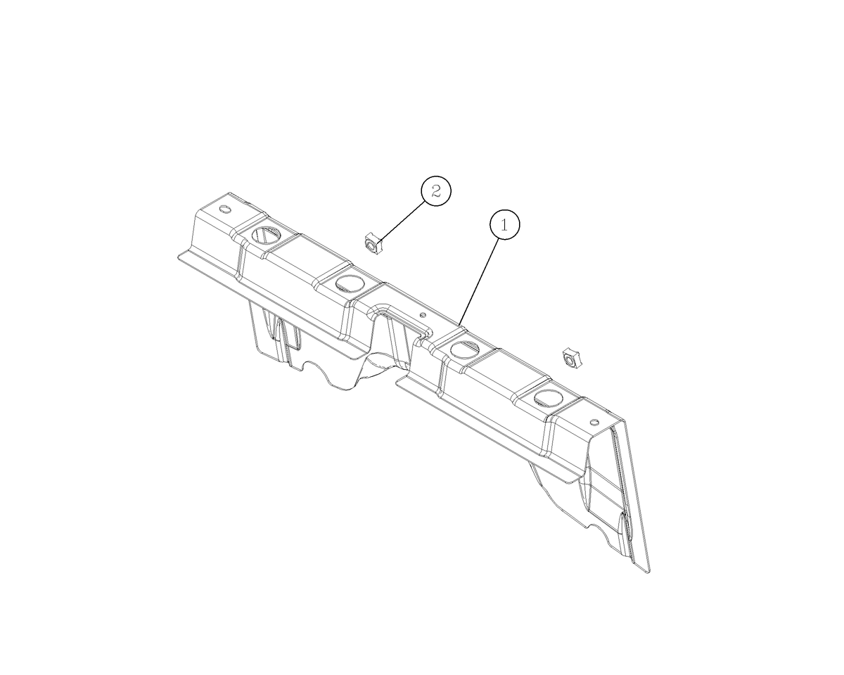 F1T1 - 7-SEAT SECOND-ROW SEAT LEFT FRONT MOUNTING BOX ASSEMBLY
