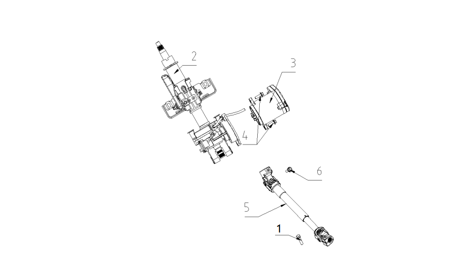 F1N1 - EPS STEERING COLUMN ASSEMBLY
