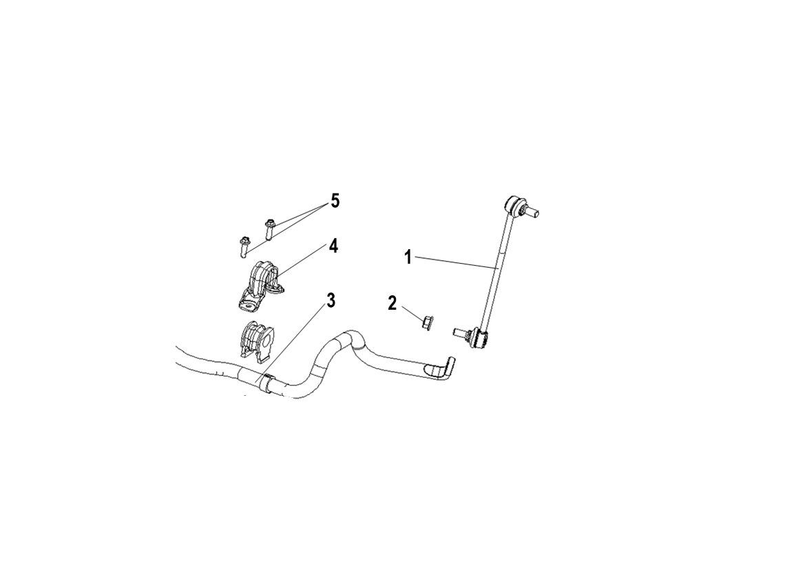 F1T1 - Front suspension stabilizer bar module