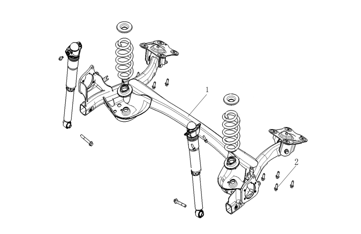 F1F2 - REAR AXLE ASSEMBLY MODULE
