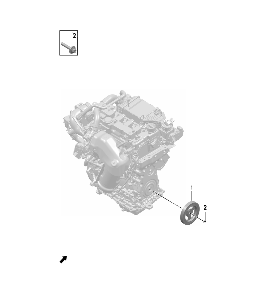 F1N1 - BELT AND TENSIONER PULLEY