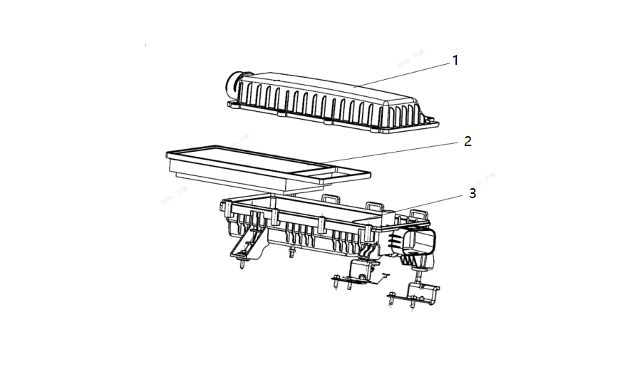 F1T1 - Air filter assembly