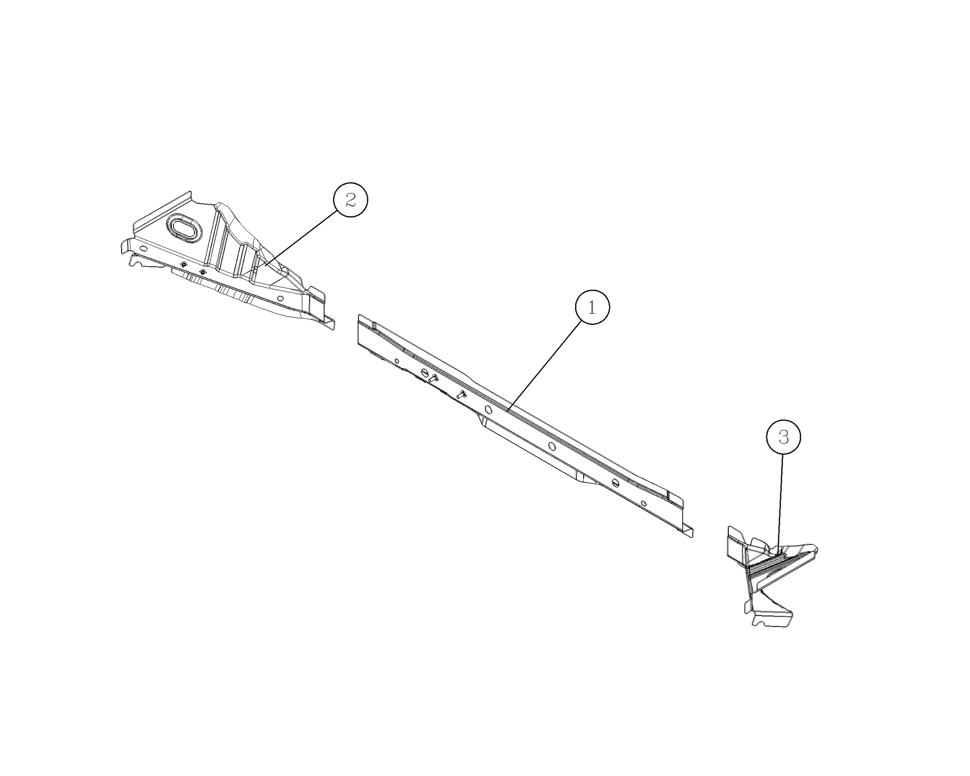 F1T1 - Inner panel assembly of lower cross member of front wall