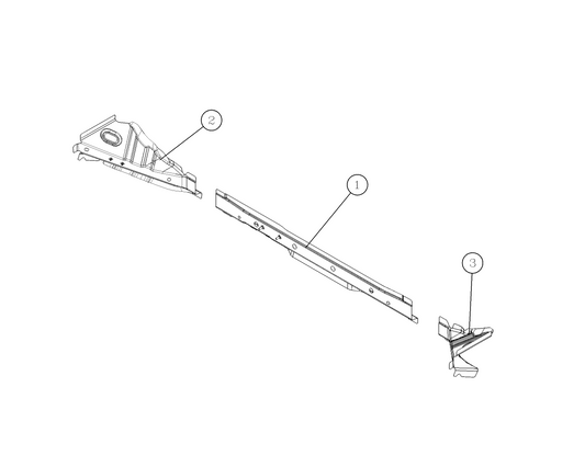 F1T1 - INNER PANEL ASSEMBLY OF LOWER CROSS MEMBER OF FRONT WALL