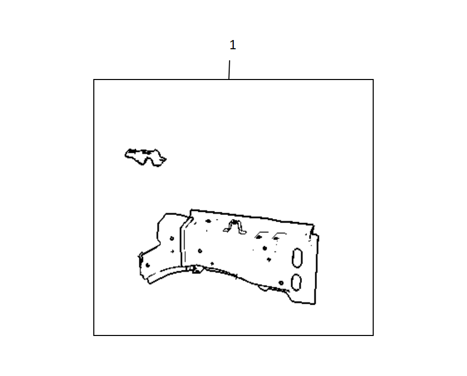 F1T1 - left front side beam assembly
