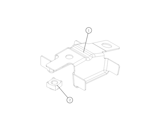 F1T1 - MOUNTING REINFORCING PLATE ASSEMBLY OF REAR SEAT