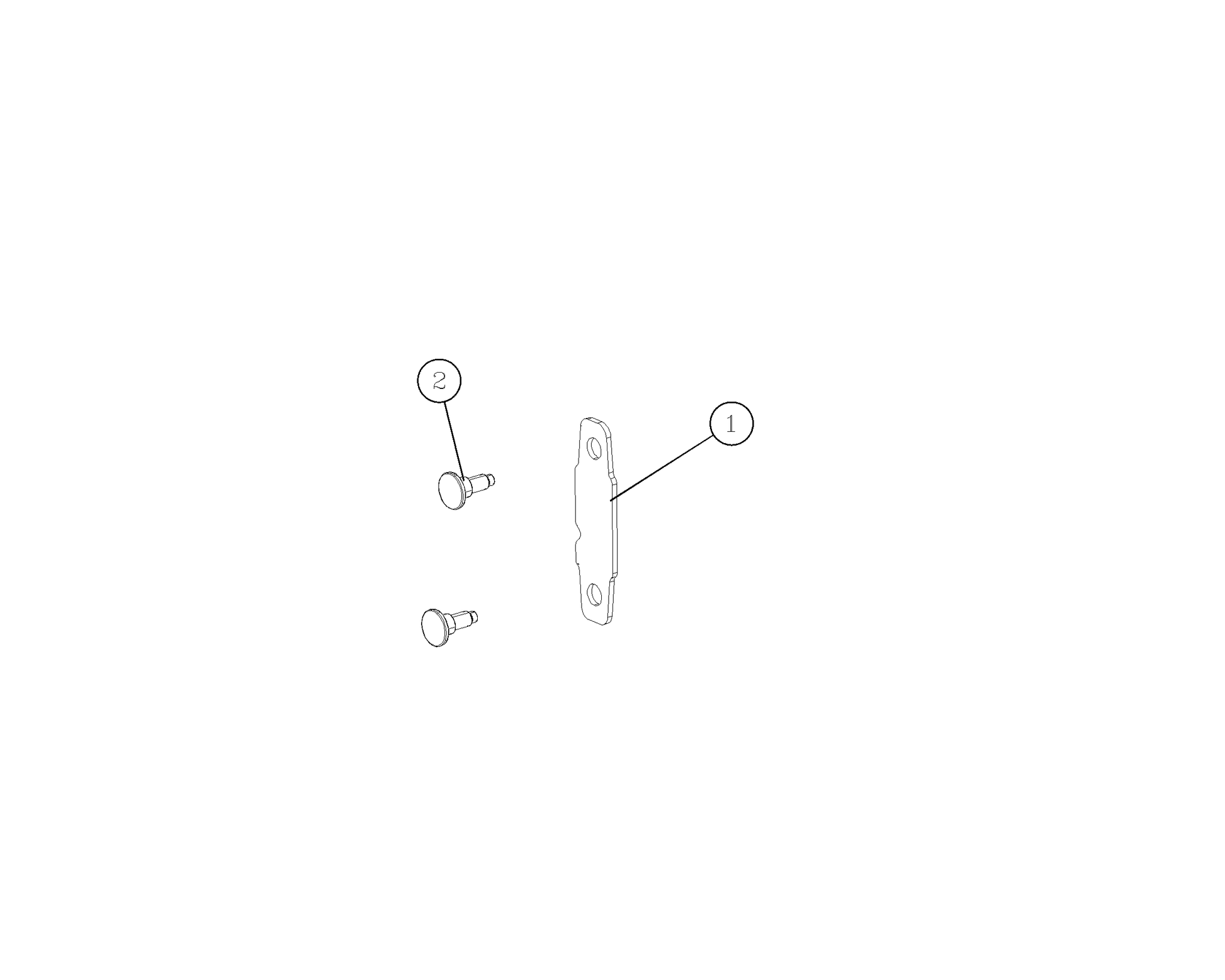 F1T1 - Door hinge seat plate assembly