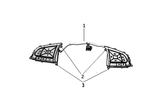 F1F2 - MULTIFUNCTIONAL STEERING WHEEL SWITCH MODULE